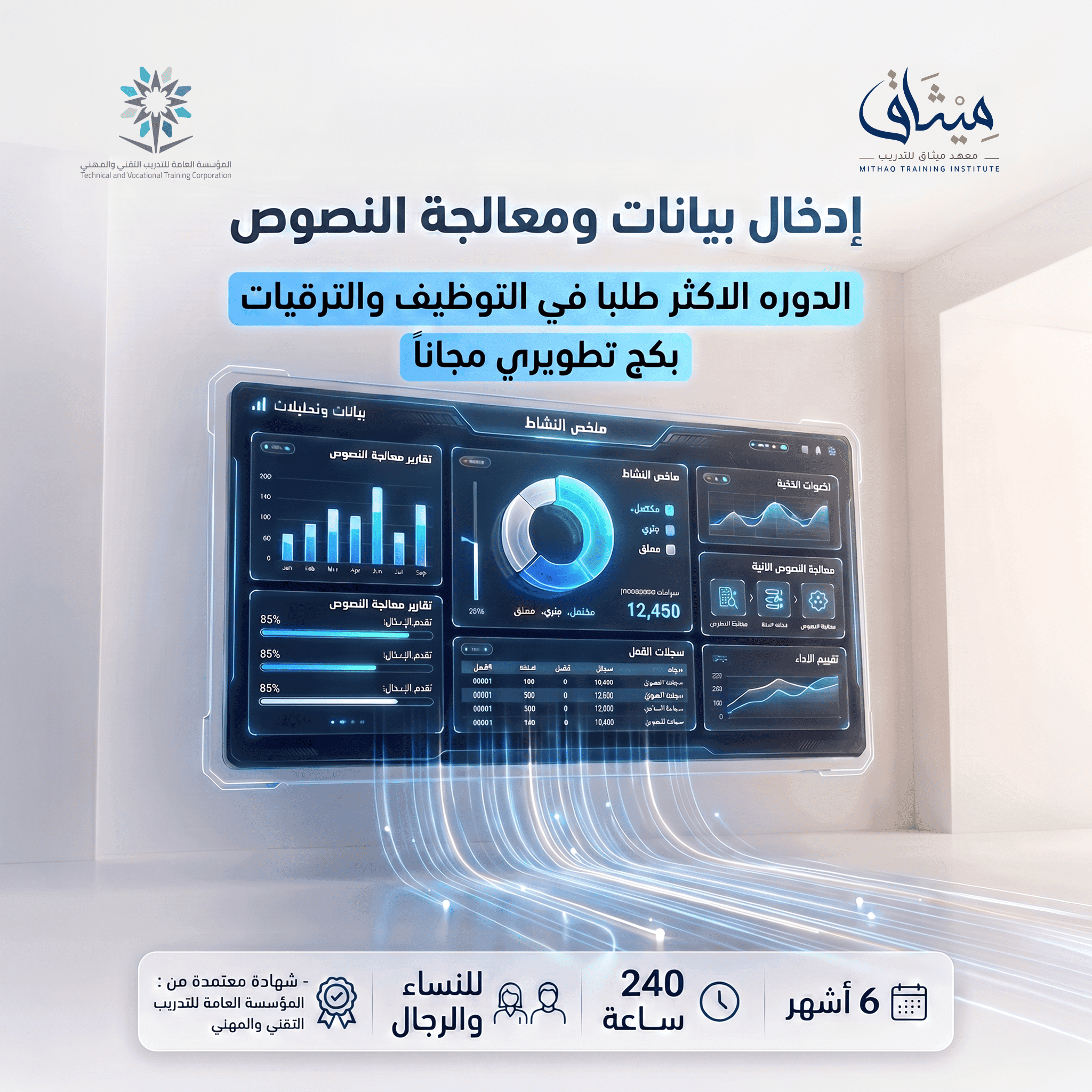 ادخال بيانات ومعالجة النصوص